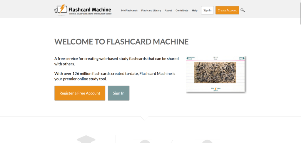 flashcard machine