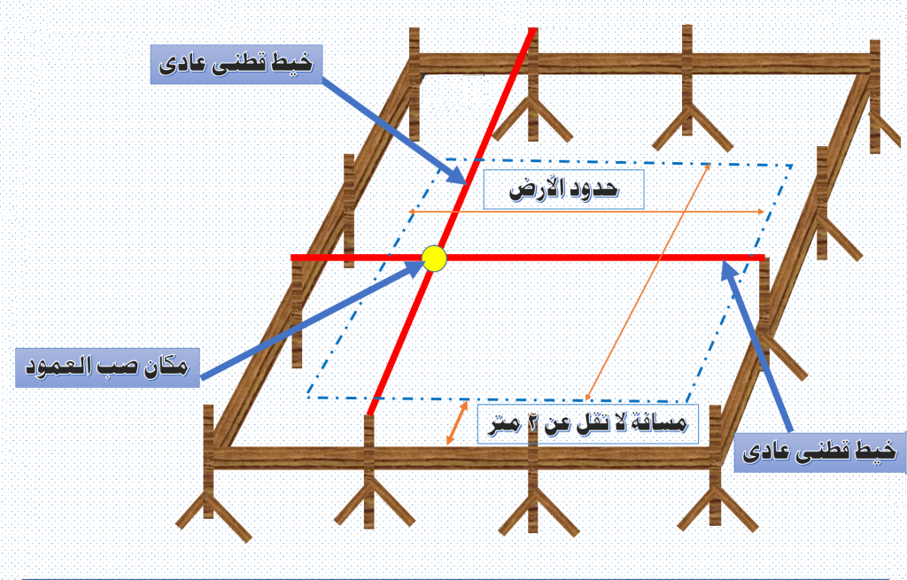 هيكل خشبى مؤقت يتم اعداده على شكل مربع أو مستطيل أو طبقا لشكل المبنى على الأرض المطلوب اقامة المشروع عليها بهدف اسقاط المحاور الخاصة بالمنشأ ويقال أنها سميت بهذا الاسم لأنها لعينة، فإختلاف سانتيميترات قليلة في مسامير الإرتكاز فى الخنزيرة يلف العمارة بأكملها.
