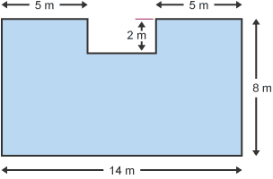 What is the perimeter of the following shape?