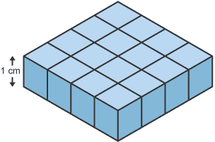 What is the volume of the following 3D shape?