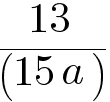 To add or subtract fractions, there must be a common denominator.

The lowest common multiple of 5a and 3a is 15a.

This gives (18/15a)−(5/15a)

This gives
