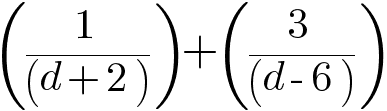 What is the equation expressed as a single fraction?