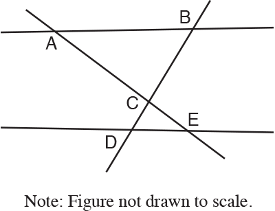 In the figure above, ∆A B C ~ ∆E D C. Which of the following must be true?